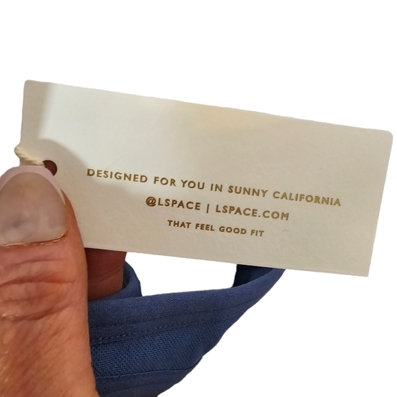 L*Space Work It Bra in True Blue Size M/L - Picture 12 of 13